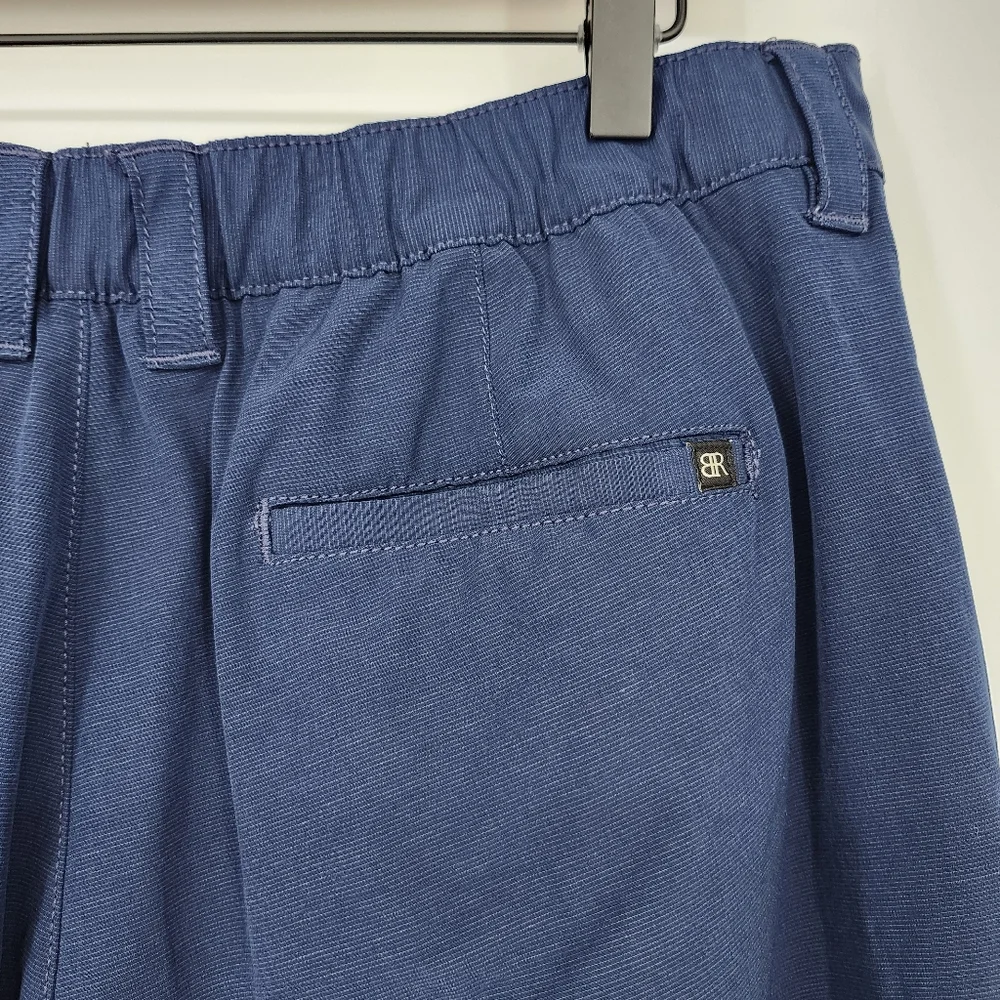 Banana Republic‎ Mens Flat Front Shorts Size 36 Navy Lightweight Preppy Casual
